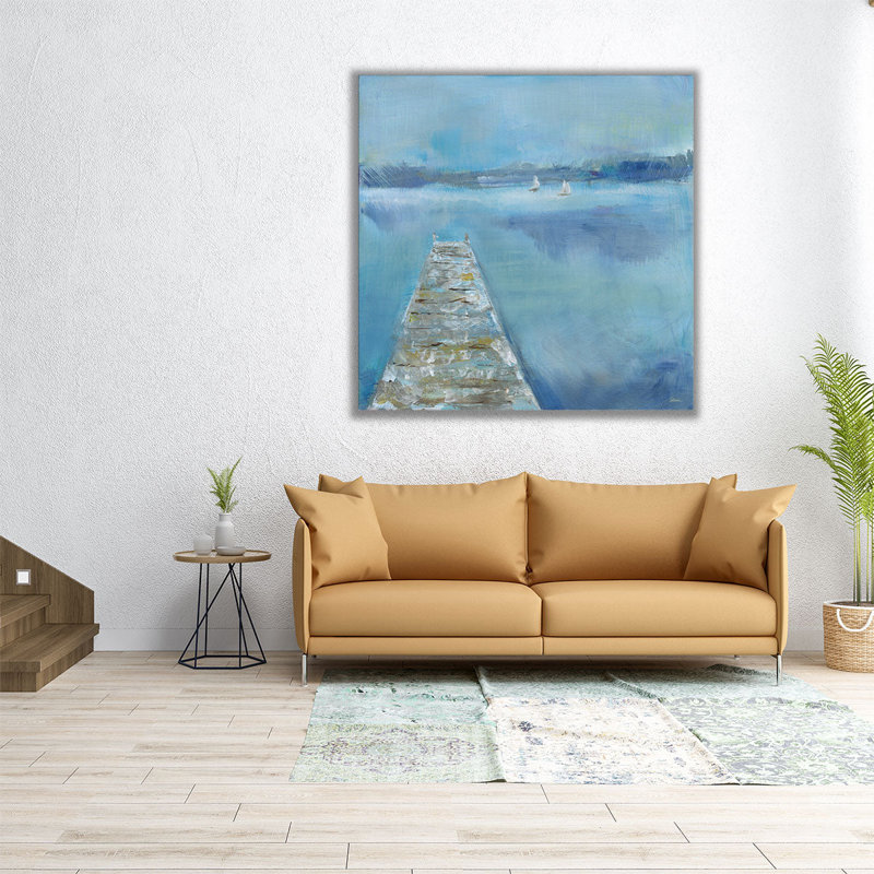 Lake Edge II - reproduction d'art sur toile, H 24 po x l 24 po