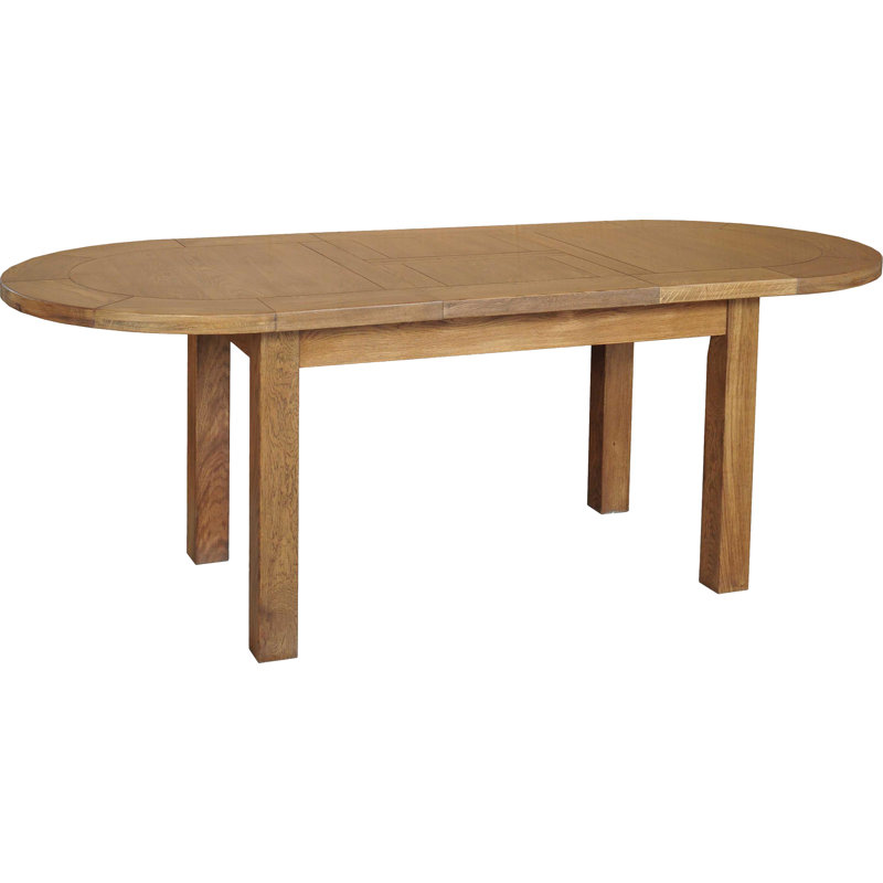 Oak Oval Solid Wood Dining Table