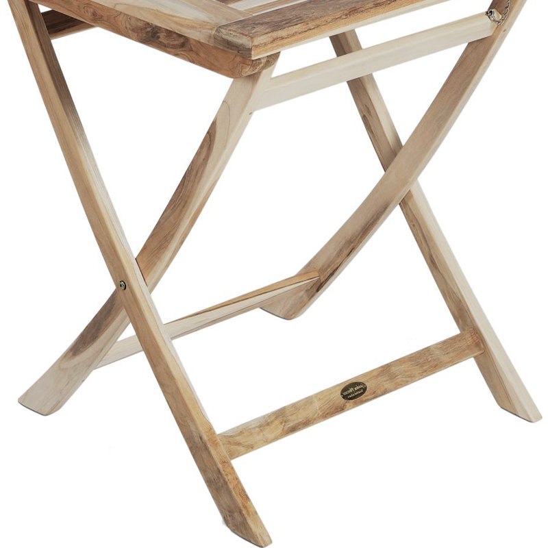 Java Square Wood Folding Outdoor Bistro Table , 70cm cm W 70cm cm D