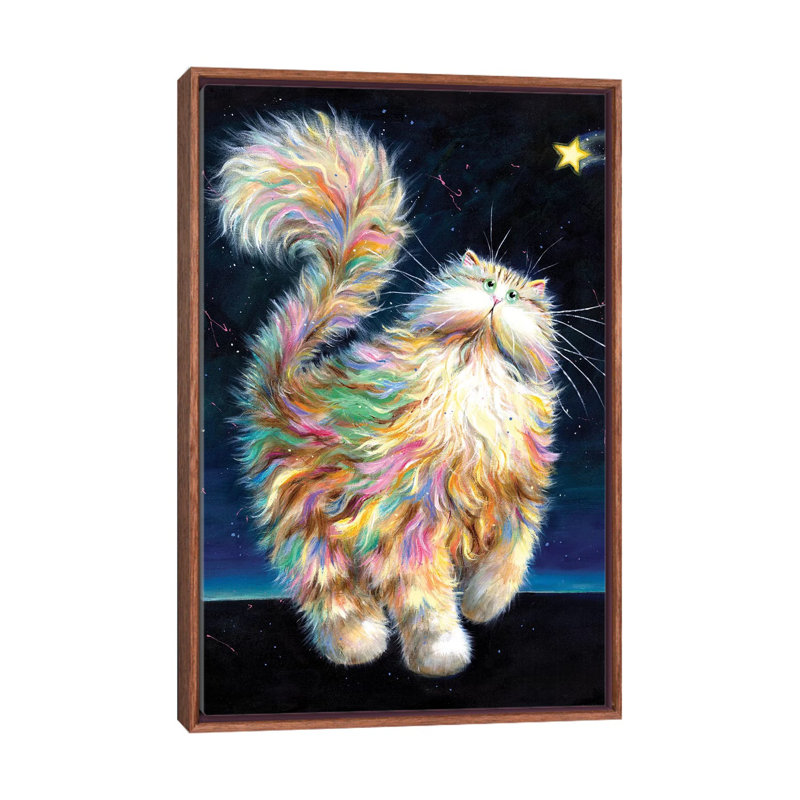 «Twinkle» par Kim Haskins - reproduction d'art sur toile tendue, H 26 po x l 18 po x 1,5 po, Toile classique avec cadre brun