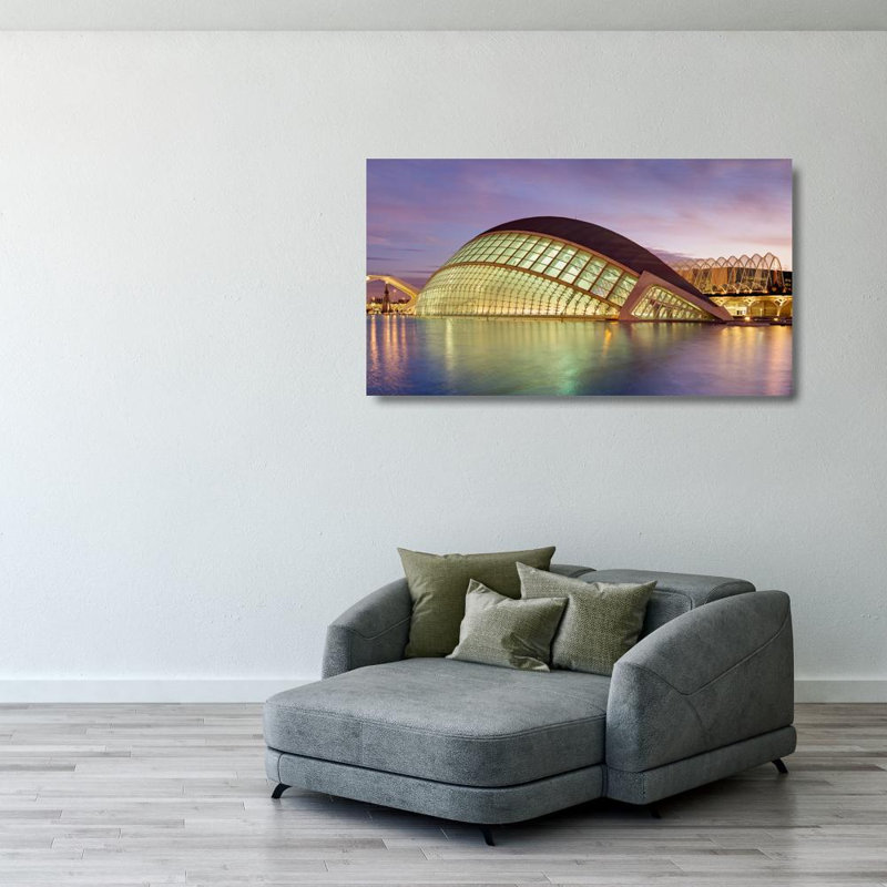 L'hémisphère, Valencia, Espagne, H 22 po x l 40 po