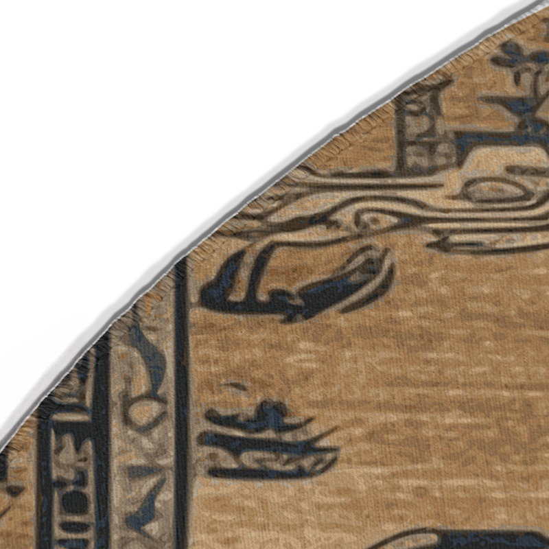 Tapis intérieur et extérieur ArtDeco, Rond 5 pi