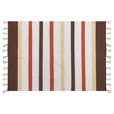 Kronberg Rectangle Striped Hand Woven Area Rug