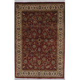 Traditional One-of-a-Kind Rectangle 4'1" X 6'3" Hand Knotted Area Rug
