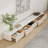 Billy Modern TV Stands with Glossy Sintered Stone, White Media Console with 4-6 Drawers for Living Room