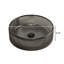 Lavabo vasque de salle de bain rond en cristal de 14 pouces, noir transparent, robinet non inclus | Idée de cadeau-122563874