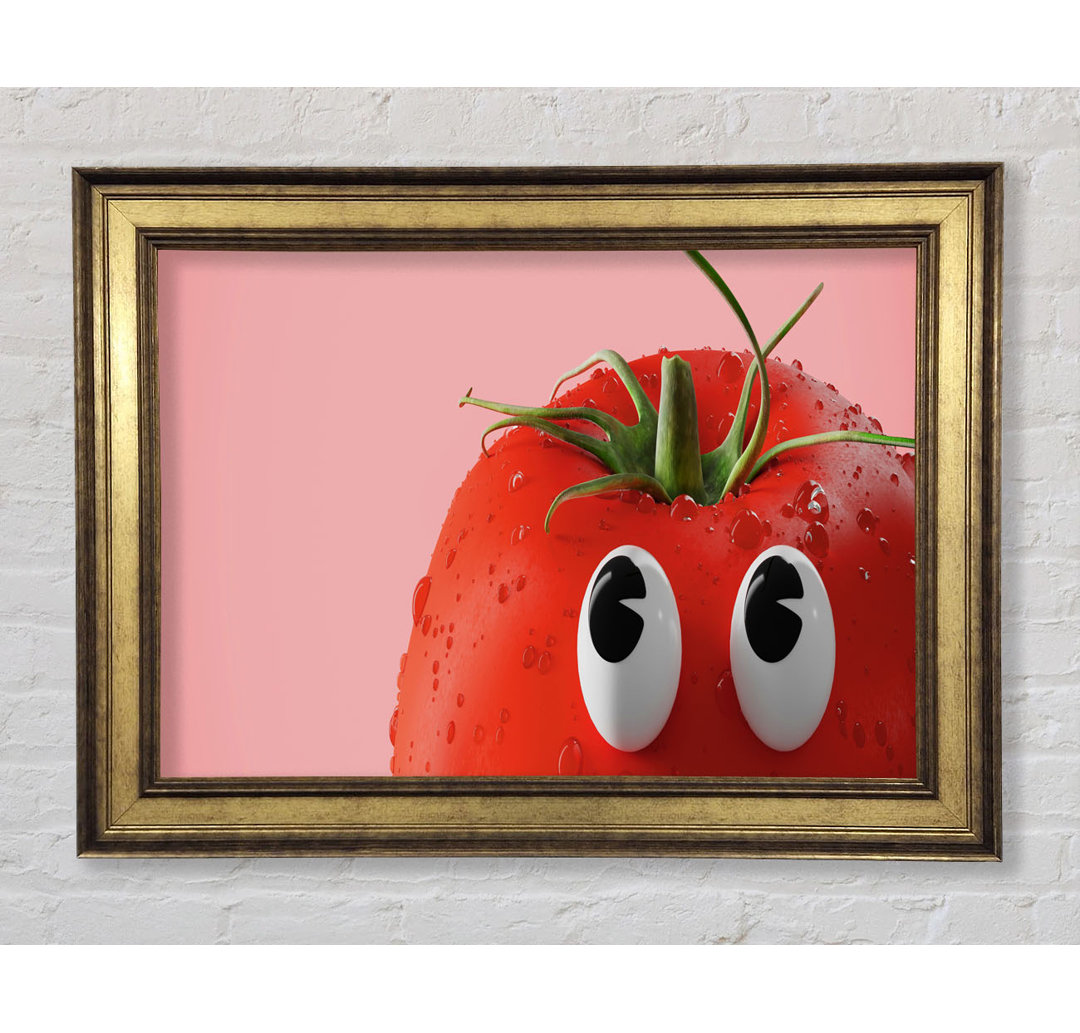 Tomato Stare - Einzelner Bilderrahmen Kunstdrucke