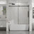 60" W X 58" H Modern Tub Sliding Shower Door, 6Mm Tempered Glass With Easy - Clean Coating, Adjustable Width, Reversible Installation, Matte Black Bathtub 1/4"  6Mm  Thick Clear Glass, Stainless