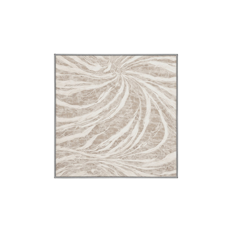 Tapis gris lavable à la machine, Carré 6 pi
