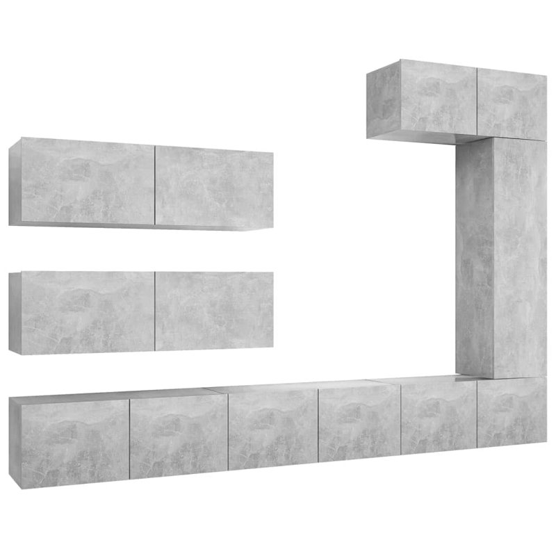 Azayla TV Stand for TVs up to 43", Concrete Grey