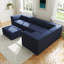Canapé modulaire 6 pièces Compression Comfy Cloud 135 po - Canapé rembourré en L avec coussins moelleux, idéal pour les grands salons-898708721