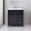 Meuble-lavabo de 30 po avec comptoir en céramique et grand rangement-104826336-104826334