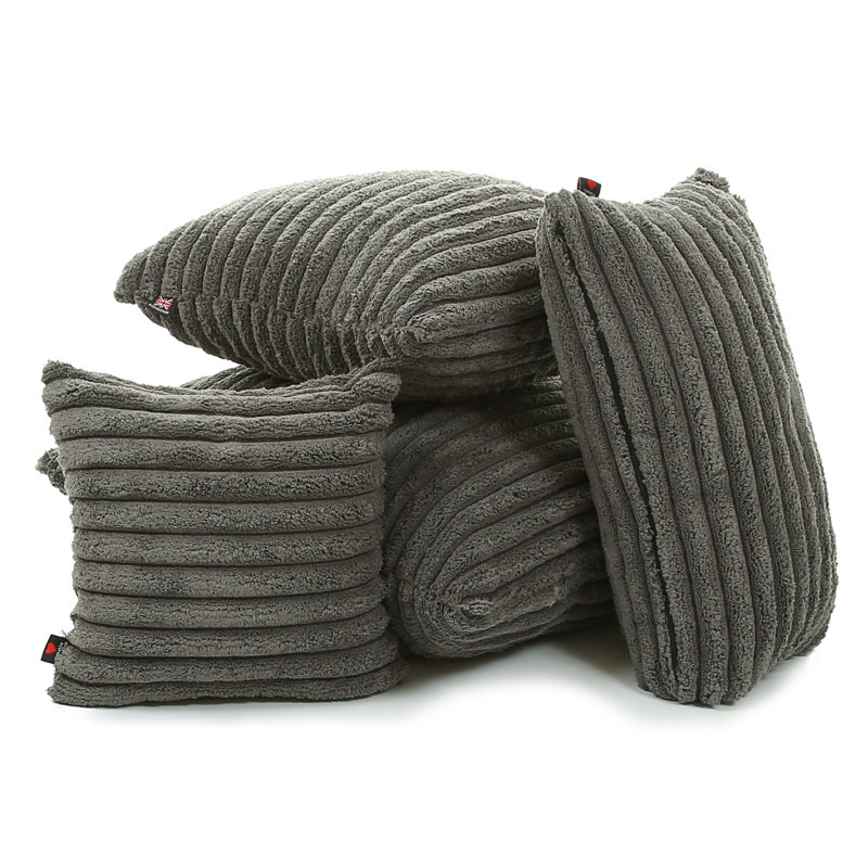 Alvera Square Cushion, 55 x 55cm, Grey