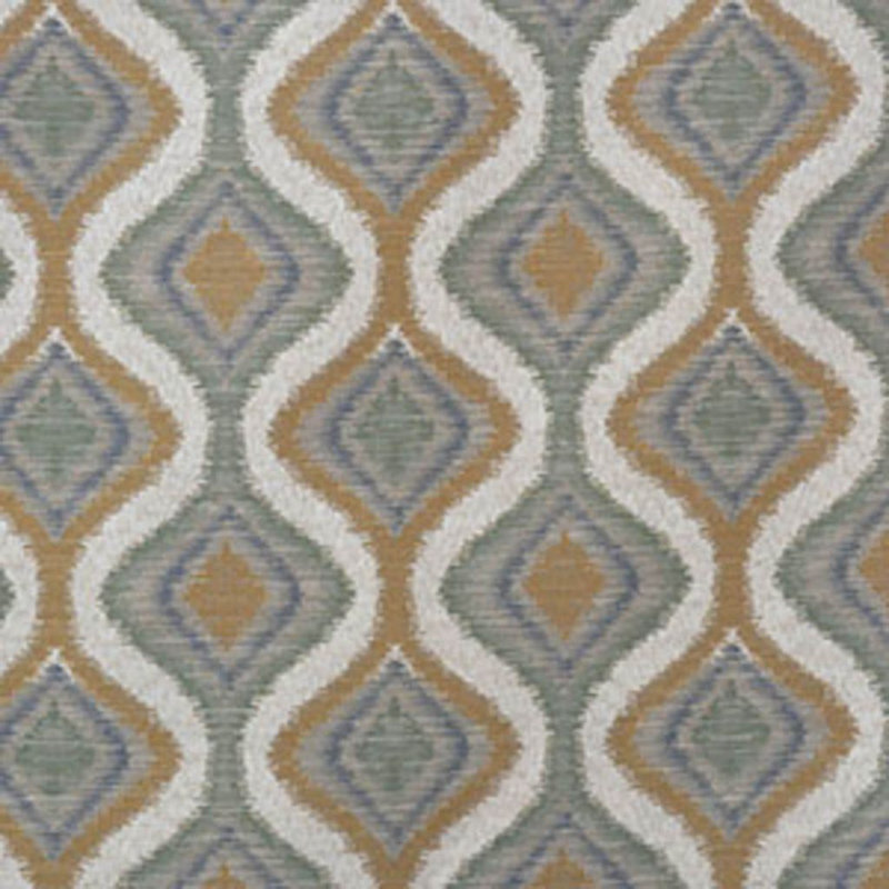 Ikat Fabric, Green Garden