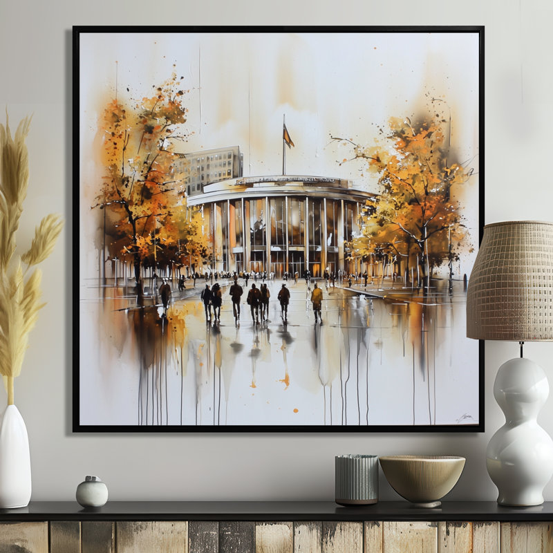 Berliner Philharmonie I - salon d'art mural de Berlin, H 16 po x l 16 po, Impression dans un cadre flottant sans passe-parto