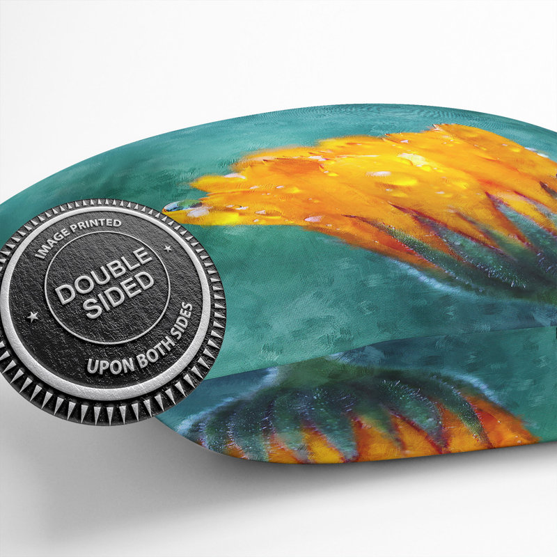 Floral Square Throw Cushion, 40cm H x 40cm W x 15cm D