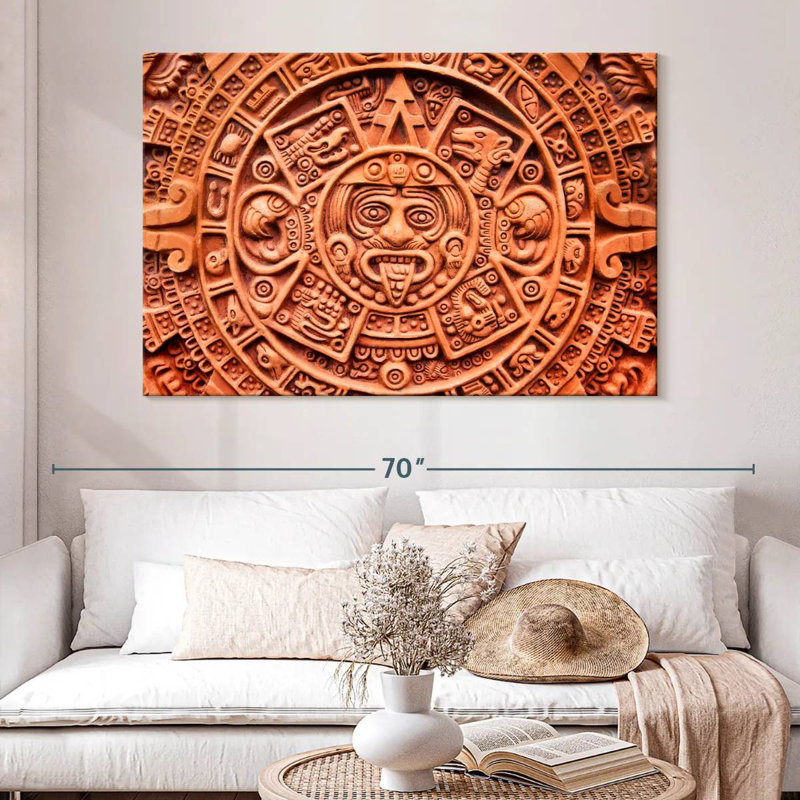Kerner Aztec Sun Stone, 34" H x 51" W