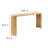 Aspect Oval Wood Entryway Console Table In Oak