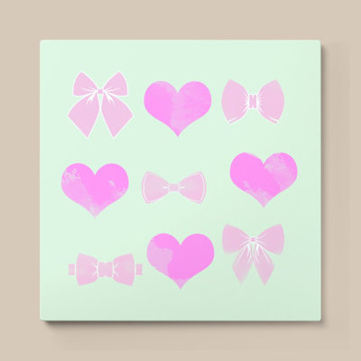Nœuds et cœurs par CAD Designs - Graphisme sur toile
