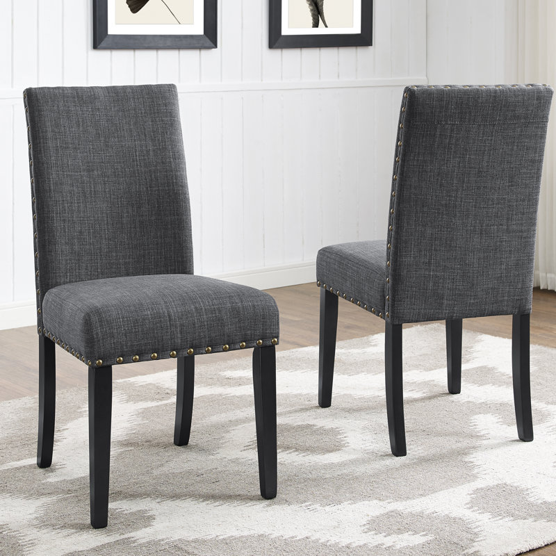 Haysi 19.25'' H Upholstered Side Chair, Gray