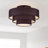 Bainbridge 4 Light Black Extra Large Semi-flush