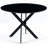Dining Table With Cross Metal Leg And MDF Top,Modern Space Saving Kitchen Table