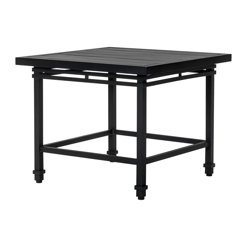 Eterna Square Metal Outdoor Side Table , 24'' in. W 24'' in. D