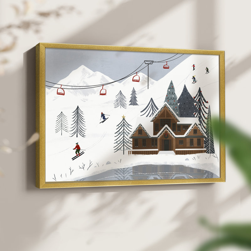 Collection Ski Slope, impression encadrée - Restickable