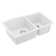 Karran Quartz Composite 33-1/2'' X 20-3/8'' 60/40 Double Bowl Undermount Kitchen Sink Kit