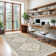 Medallion Non Slip Washable Rug(Beige)