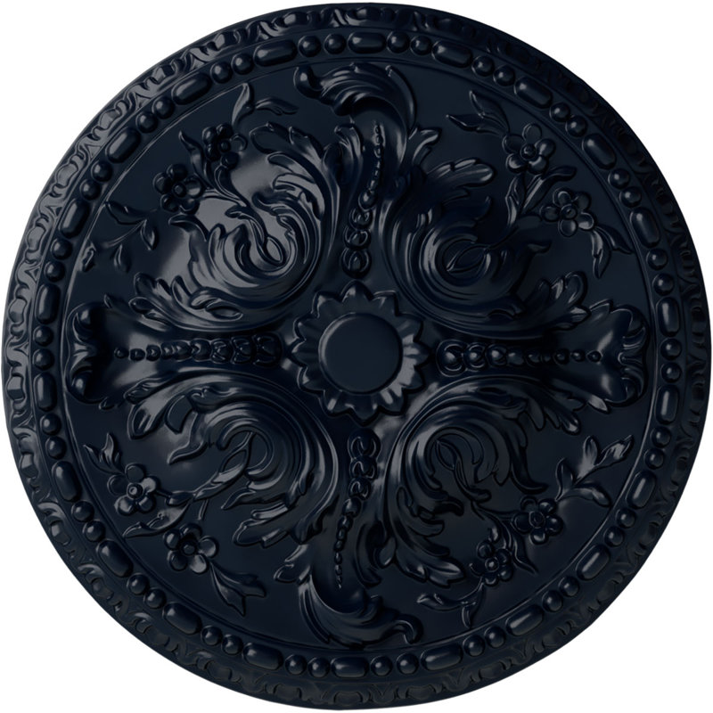 Médaillon de plafond 19 5/8 "x P 3/4" P Amelia (convient aux auvents jusqu'à 2 3/8 "), Rêve de minuit