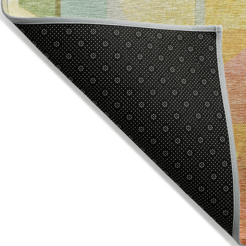 Machine Washable Indoor/Outdoor Xhevrie Wheat Rug, Rectangle 10' x 14'