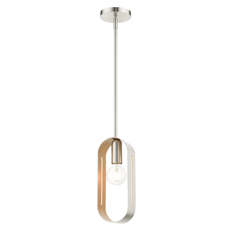 Ahmadou 1 - Light Single Pendant, Brushed Nickel