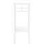 2 tables d'appoint en stratifié blanc pour salon moderne avec rangement