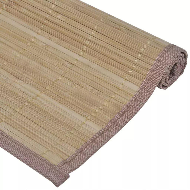 Bamboo Solid Colour Rectangle Placemat, Brown