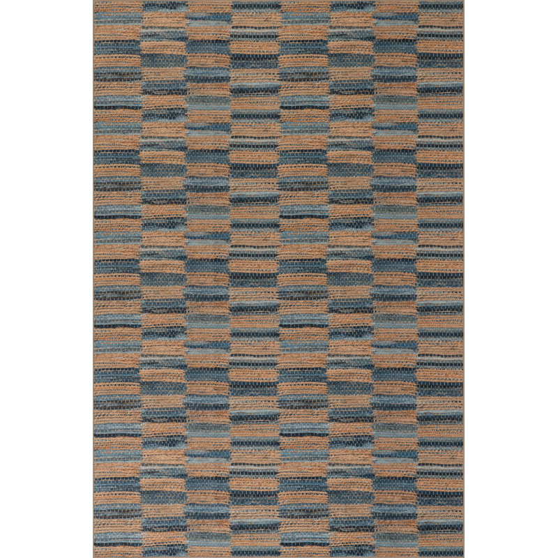 Lynix Coastal Striped Machine Washable Rug, Runner 2'6" x 8'