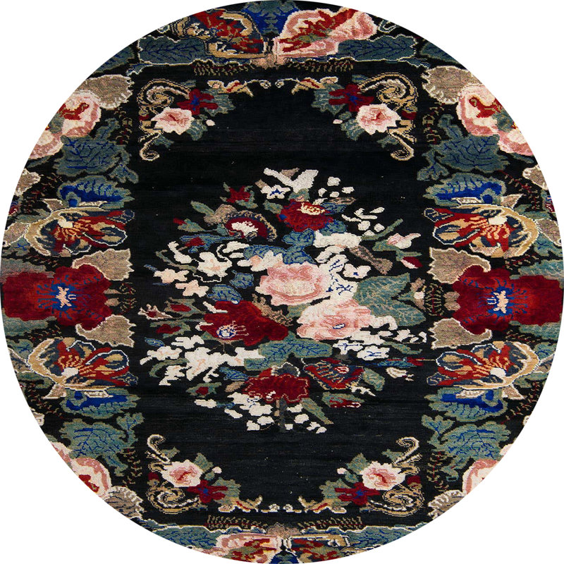 Tapis abstrait moderne 5381, Rond 7 pi