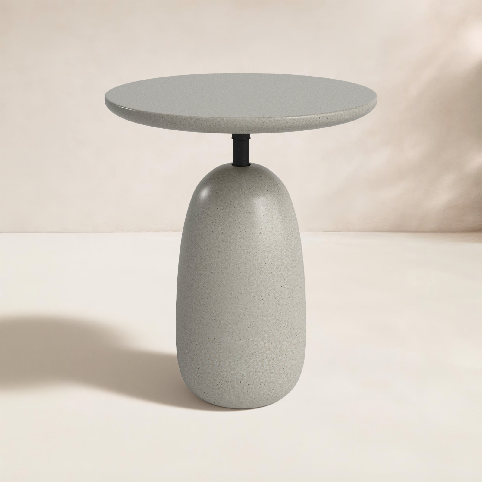 Broadway 18'' Stone Outdoor Side Table
