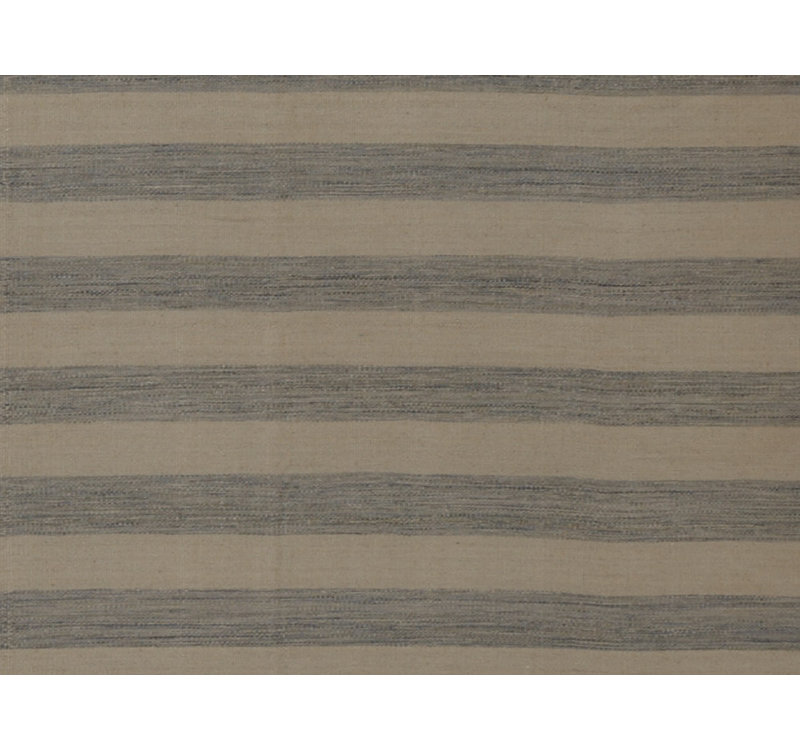 Striped Area Rug in Gray/Beige