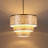 22" 5-Light Tiered Capiz Shell Drum Chandelier-6326717-6326716