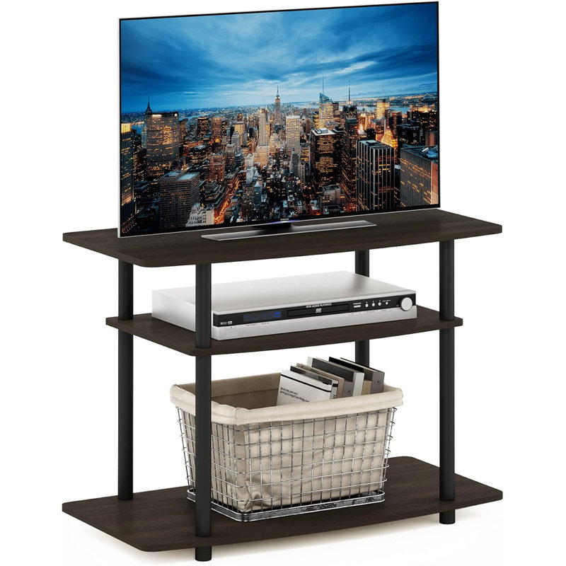 Meuble télé 3 niveaux, Marron foncé