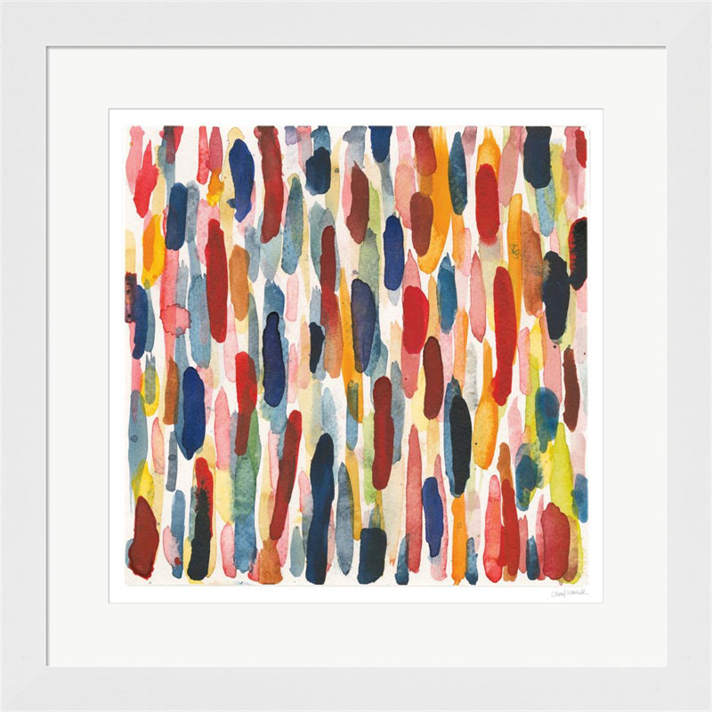 «Colorful Patterns IX» par Cheryl Warrick - impression encadrée