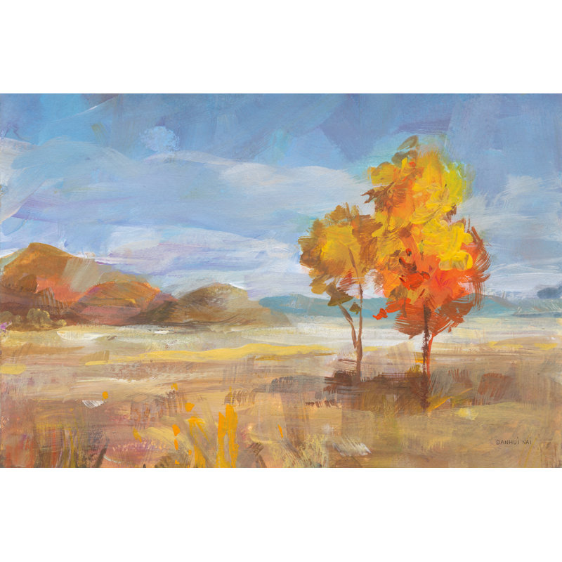 Aspen Meadow by Danhui Nai - Wrapped Canvas Painting, 20cm H x 30cm W x 3.8cm D