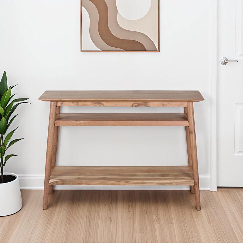 Console en bois d'acacia massif Grendon 2005-002WW, Naturel