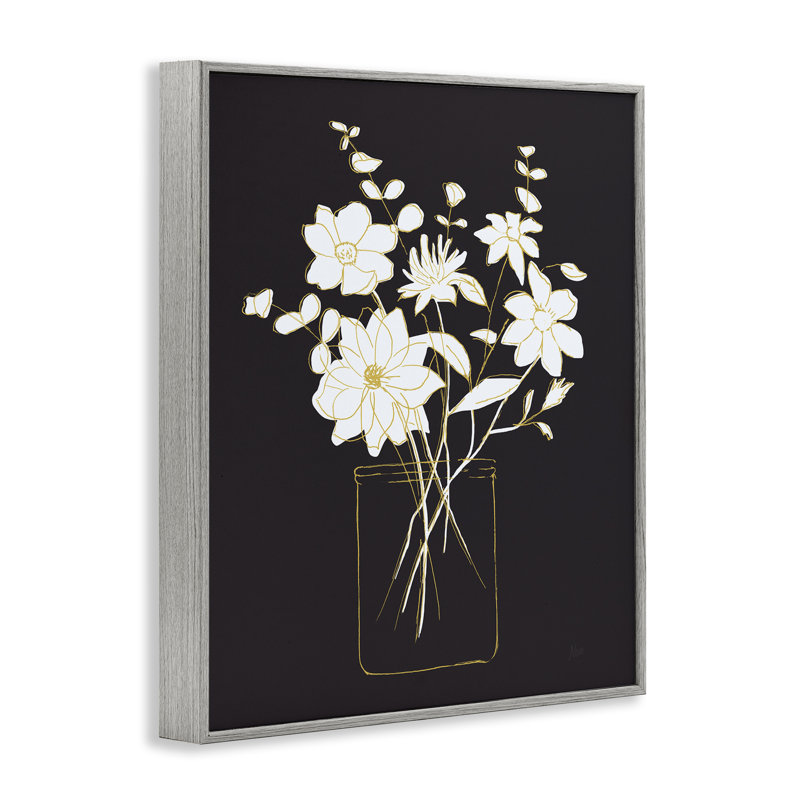 «Classy Pot of Flowers», art de la giclée encadrée par Nan, Estampe numérique Farmhouse, H 30 po x l 24 po