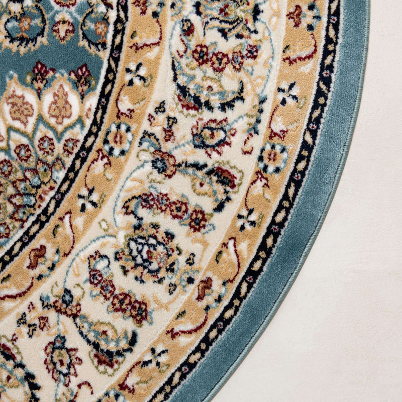 Tapis traditionnel Kelayeh couleur indigo