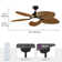 Bay Isle Home? 52" Tropical Ceiling Fan With Light & Remote, LED Tri-Colour Temperature