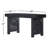 Estero Solid Wood Top Metal Base Writing Desk