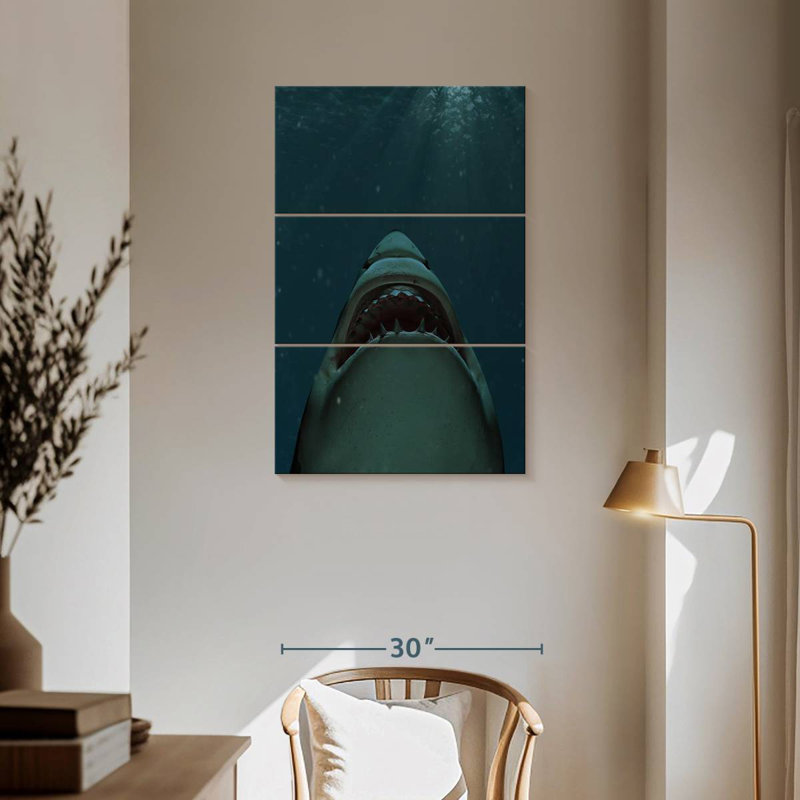 Brampt Jaws Of Great White Shark, 57" H x 36" W