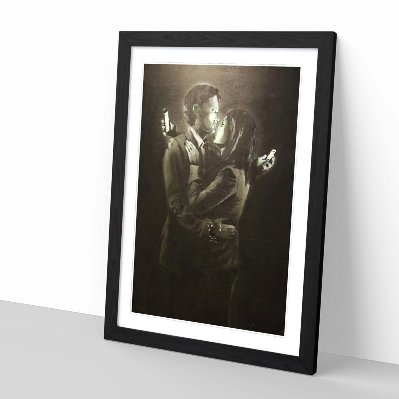 Single Picture Frame Painting, Black
